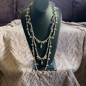 UNOde50 multi strand silver plated necklace